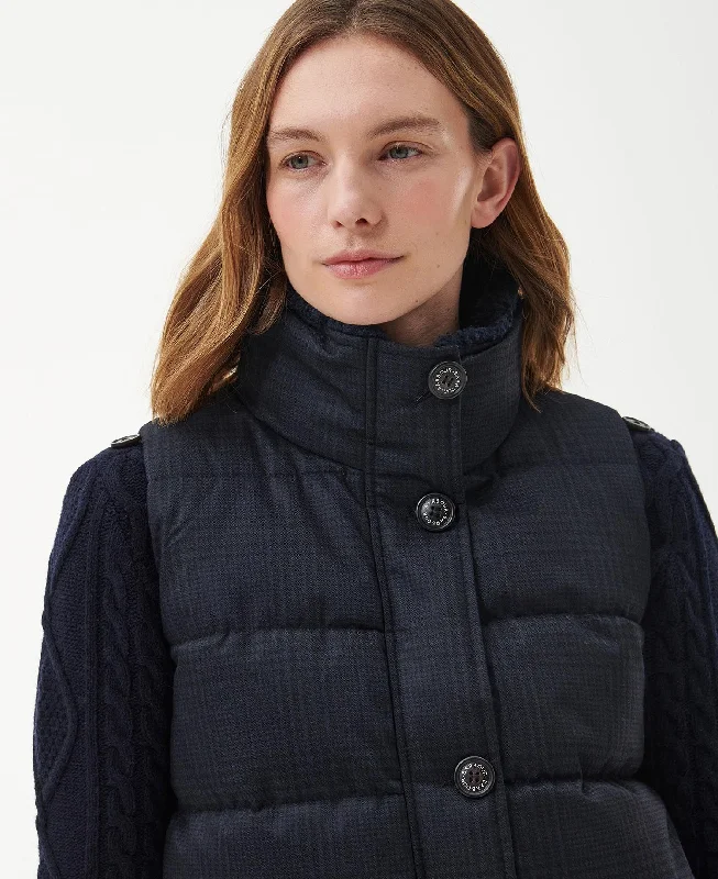 Herring Gilet - Dark Navy Prince Of Wales Check