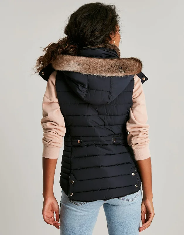 Joules - Women's Melford Padded Gilet - Marine Navy