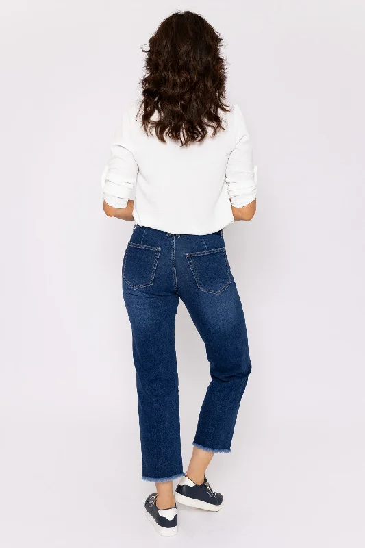 Seamless Hem Denim Jeans