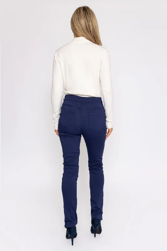 Strech Trousers in Navy