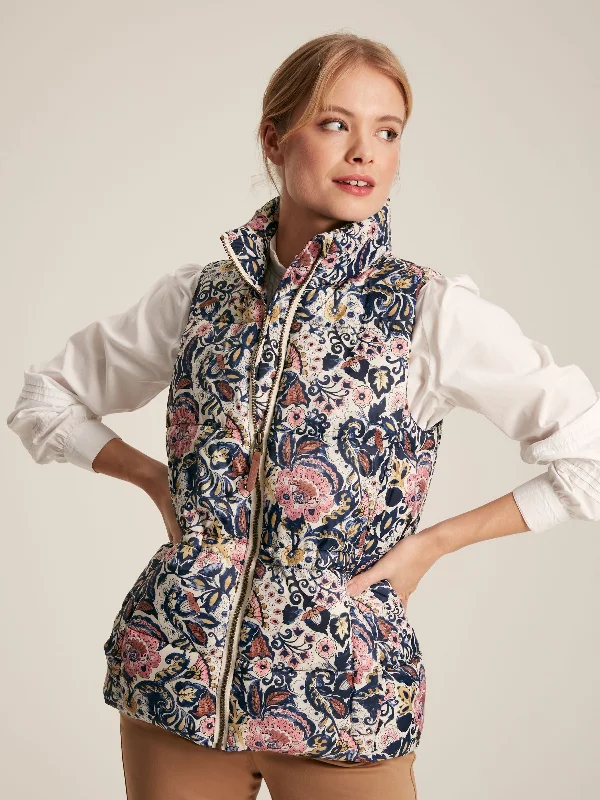 Upperton Paisley Print Showerproof Padded Gilet