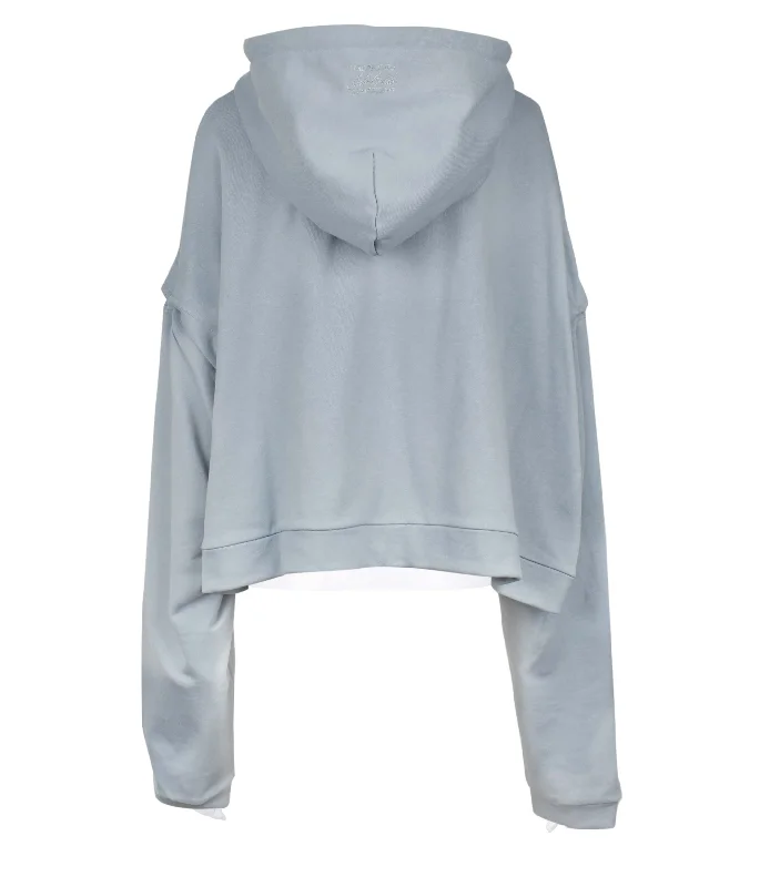 Cropped Zip-Up Hoodie