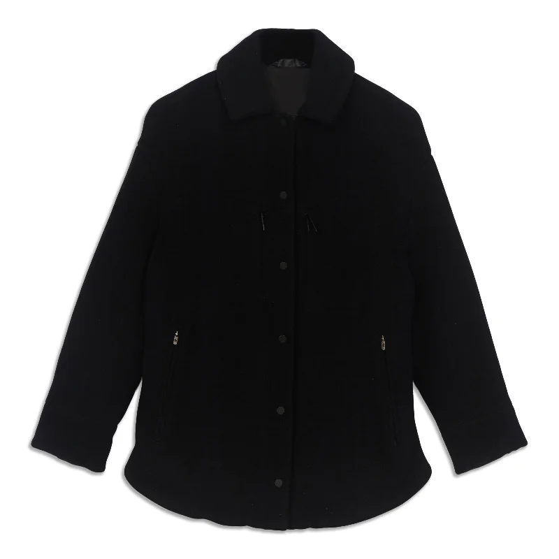 Insulated Wool Shirt Jacket - Resale