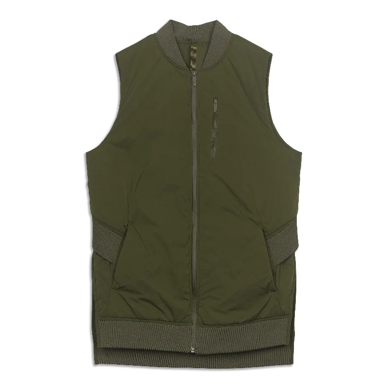 Long Insulated Bomber Vest - Resale