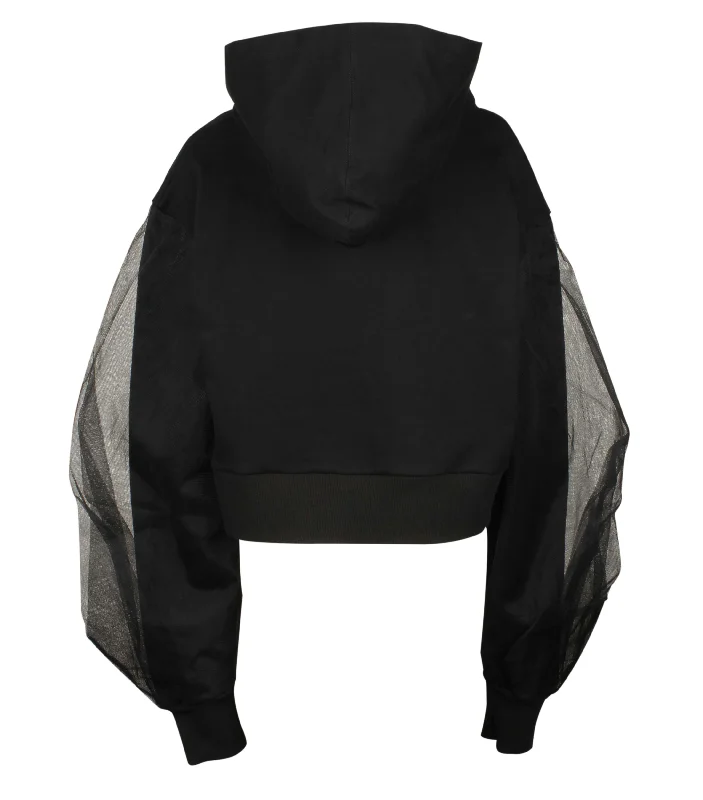 Mesh Patch Hoodie