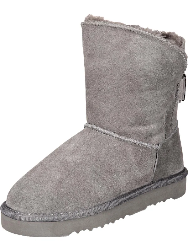 Teenyy Womens Suede Faux Fur Lined Winter Boots