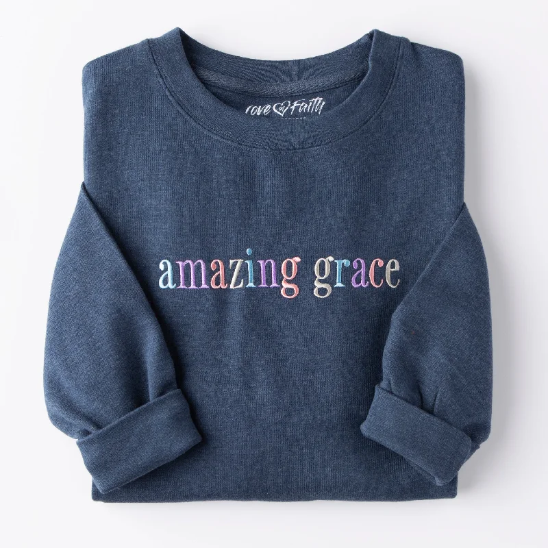 Embroidered Amazing Grace Sweatshirt