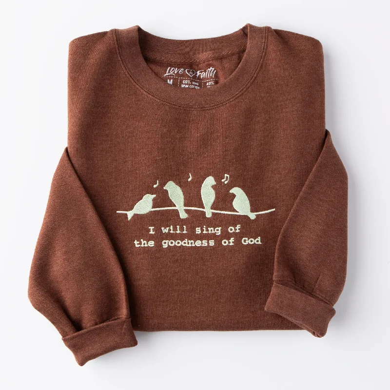 Embroidered Goodness of God Sweatshirt