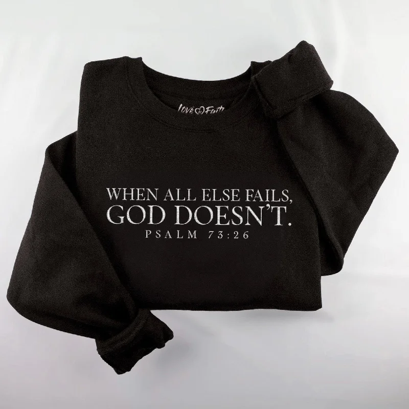 Embroidered Psalm 73:26 Sweatshirt