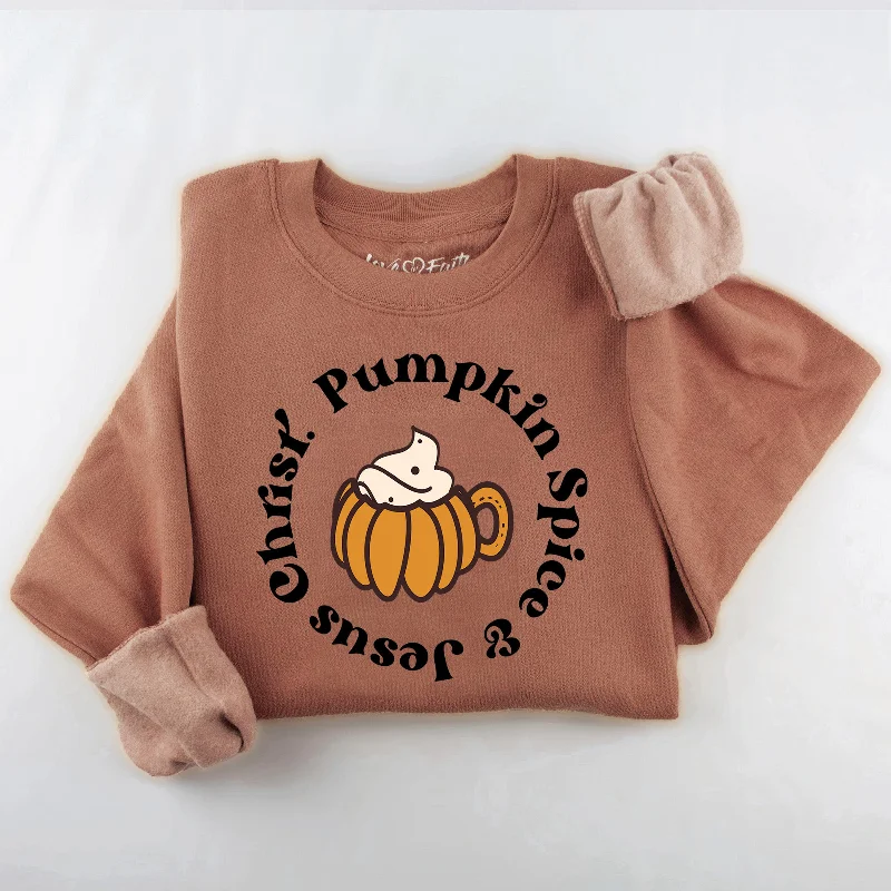 Pumpkin Spice and Jesus Christ Sweatshirt