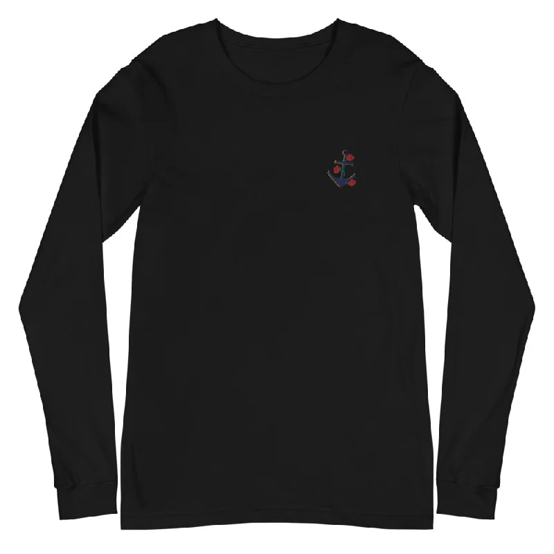 Anchor | Embroidered Unisex Long Sleeve Tee