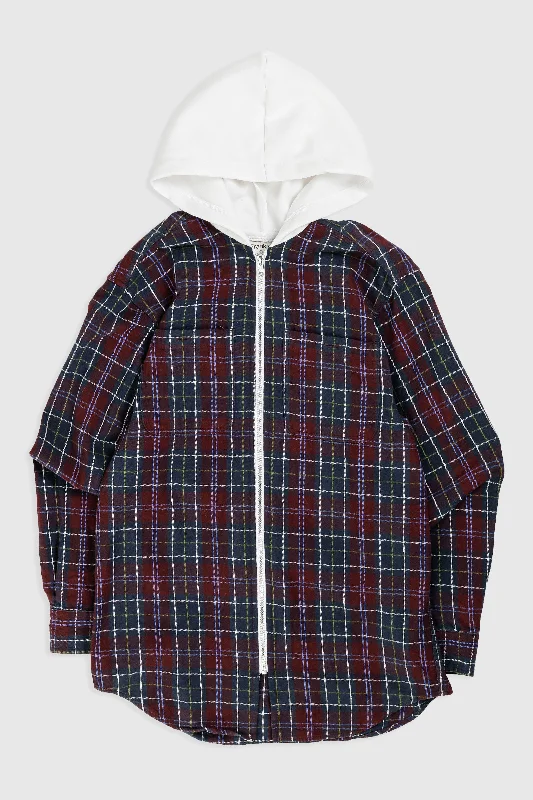 Unisex Rework Hooded Flannel - S