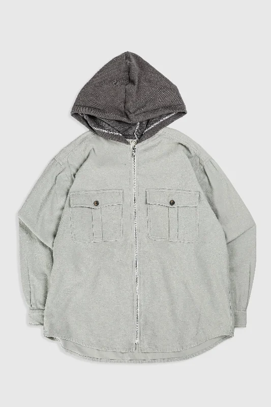 Unisex Rework Hooded Flannel - S