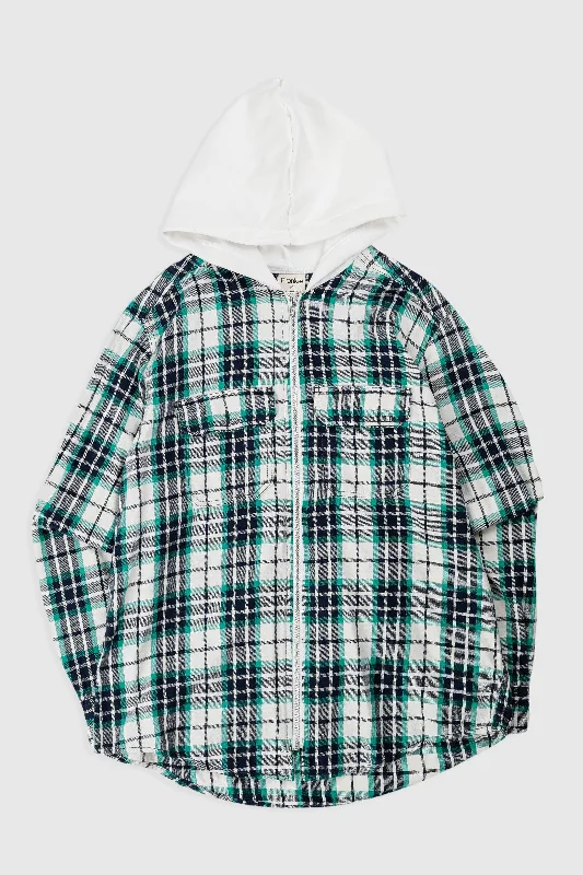 Unisex Rework Hooded Flannel - S