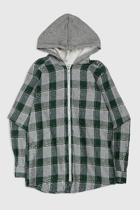 Unisex Rework Hooded Flannel - S