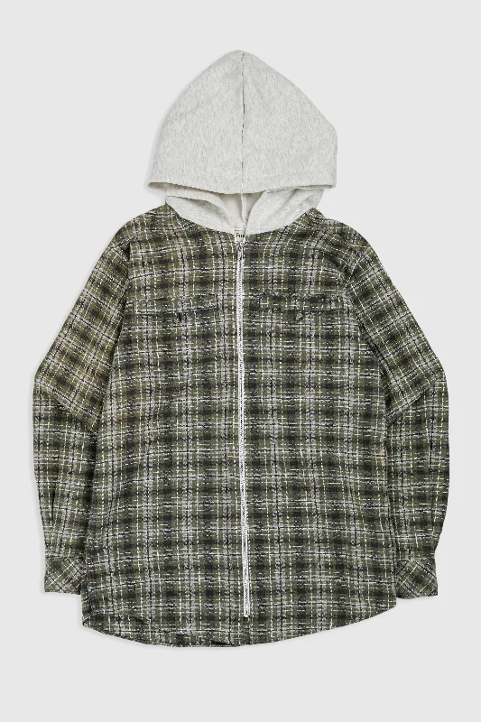 Unisex Rework Hooded Flannel - S