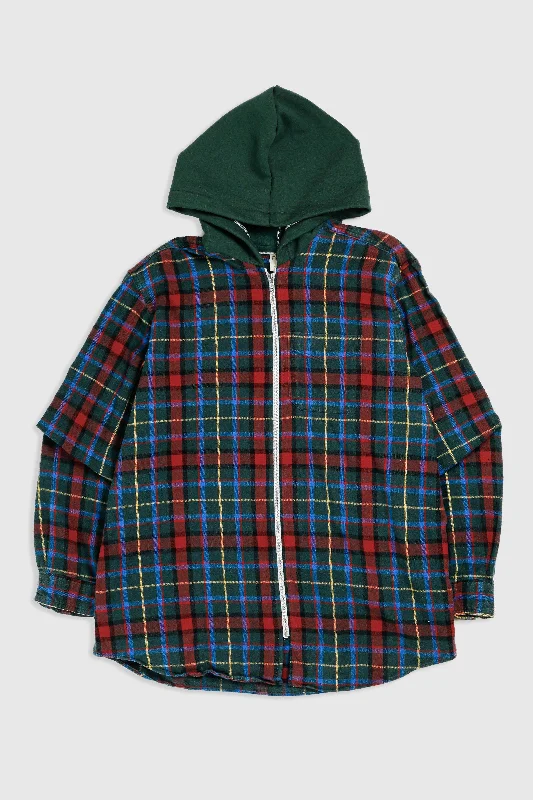 Unisex Rework Hooded Flannel - XL