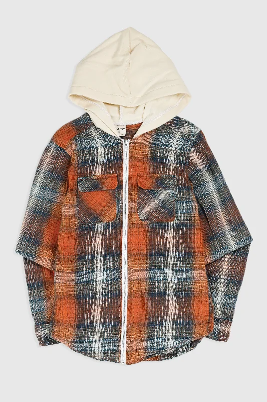 Unisex Rework Hooded Flannel - XS