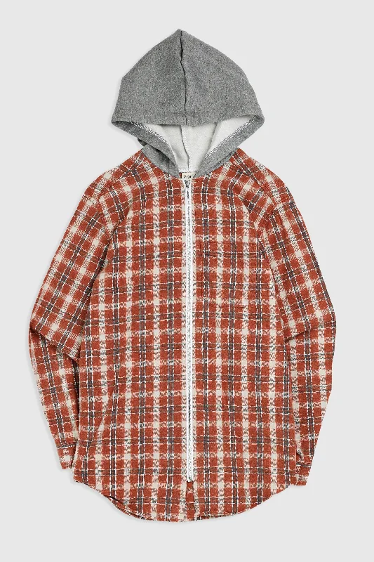 Unisex Rework Hooded Flannel - XS