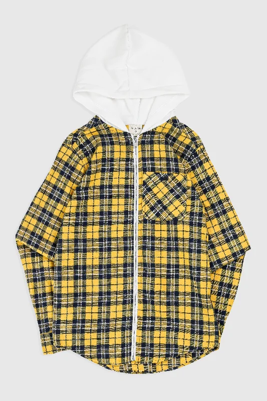 Unisex Rework Hooded Flannel - XS