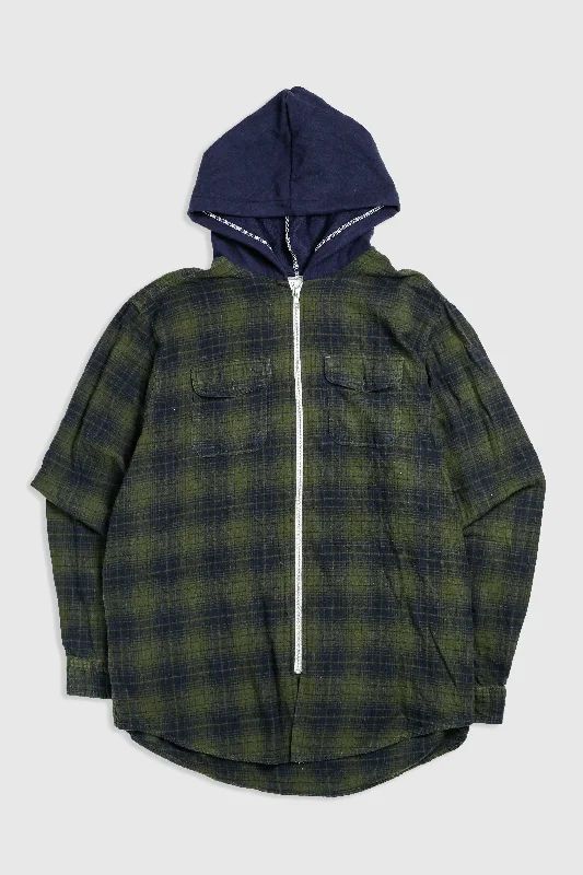 Unisex Rework Hooded Flannel - XXL