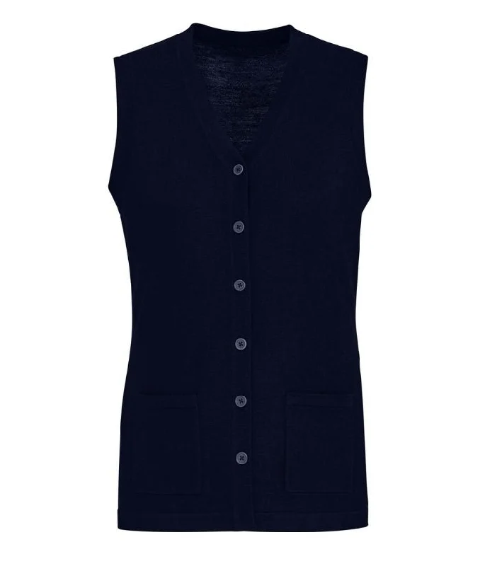 Womens Button Front Vest