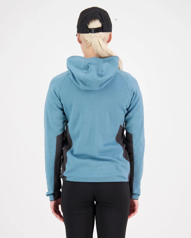 Approach Merino Gridlock Hood - Ash Blue / Shale