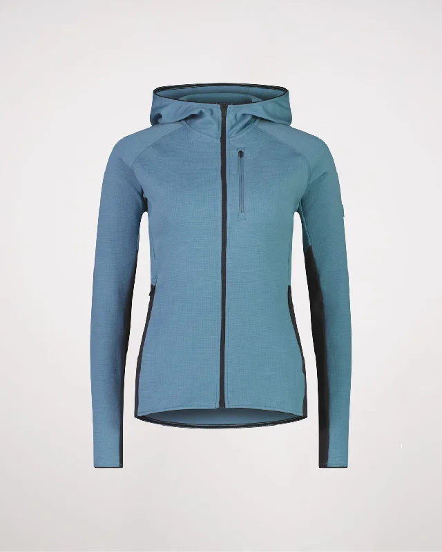 Approach Merino Gridlock Hood - Ash Blue / Shale