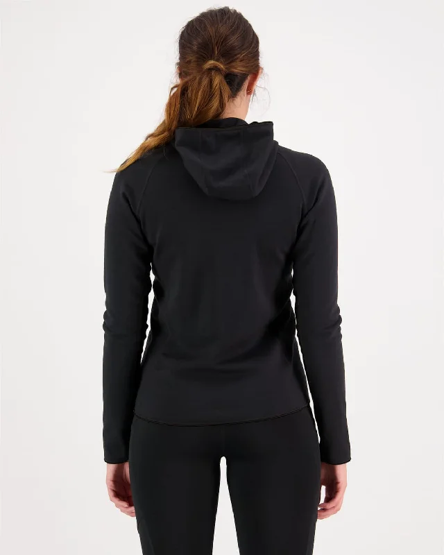 Approach Merino Gridlock Hood - Black