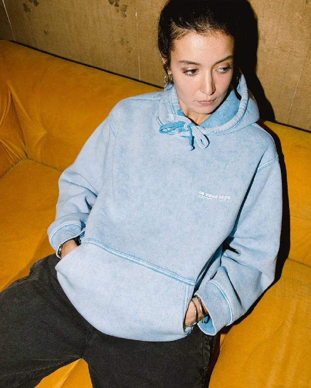 Baby Blue Acid Washed Hoodie