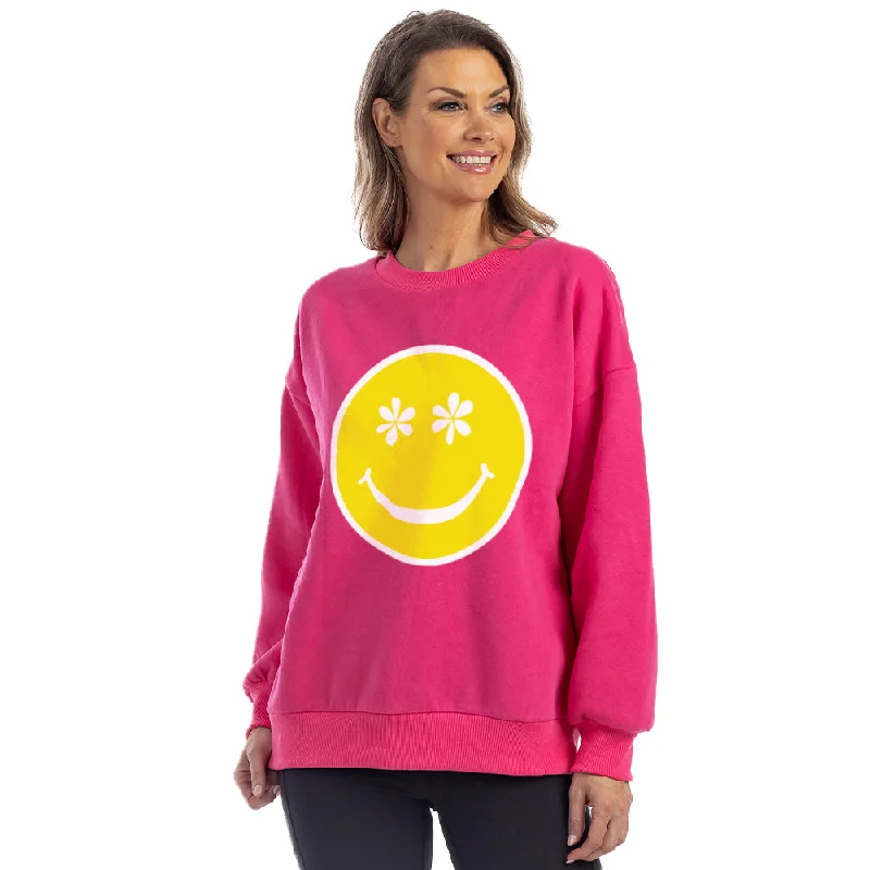 Daisy Eyes Happy Face Sweatshirt