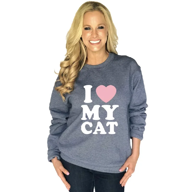 I Love My Cat Women's Sweatshirt