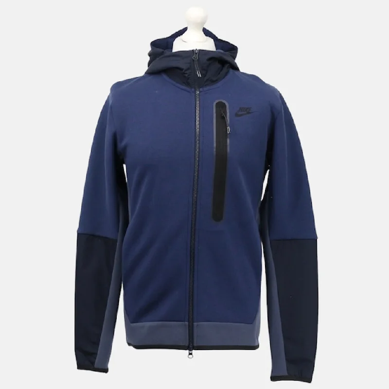 Nike Tech Fleece Woven Hoodie - Navy (3rd Gen - Old Season)