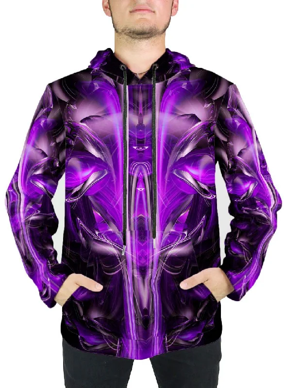 Purple Alien Unisex Twin Velvet Hoodie