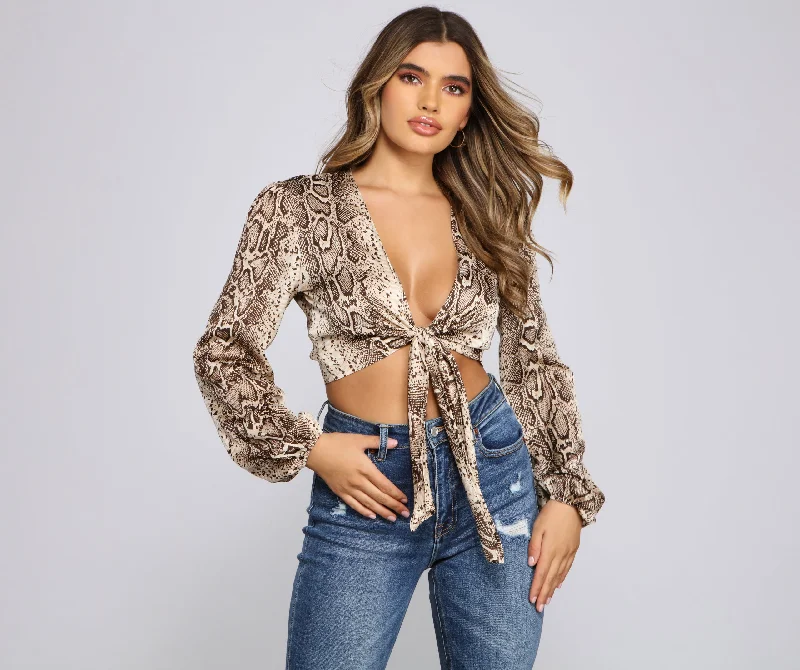 Sassy Style Tie-Front Top