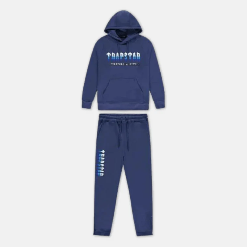 Trapstar Chenille Decoded 2.0 Hooded Tracksuit - Navy Ice Flavours