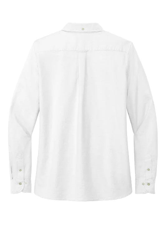 Brooks Brothers Womens Casual Oxford Long Sleeve Button Down Shirt - White