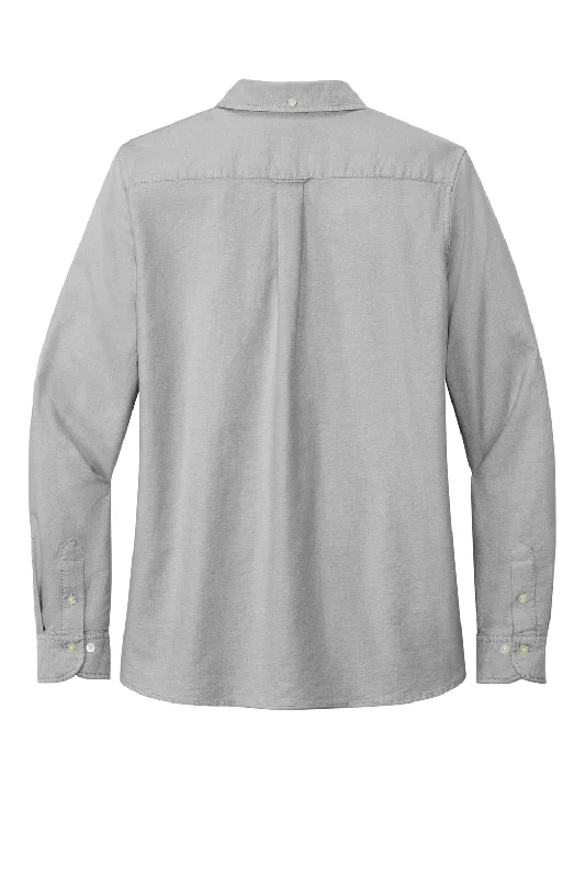 Brooks Brothers Womens Casual Oxford Long Sleeve Button Down Shirt - Windsor Grey