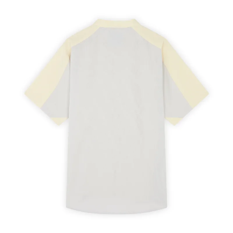 MK x And Wander Hiking Shirt White Yellow Color Block