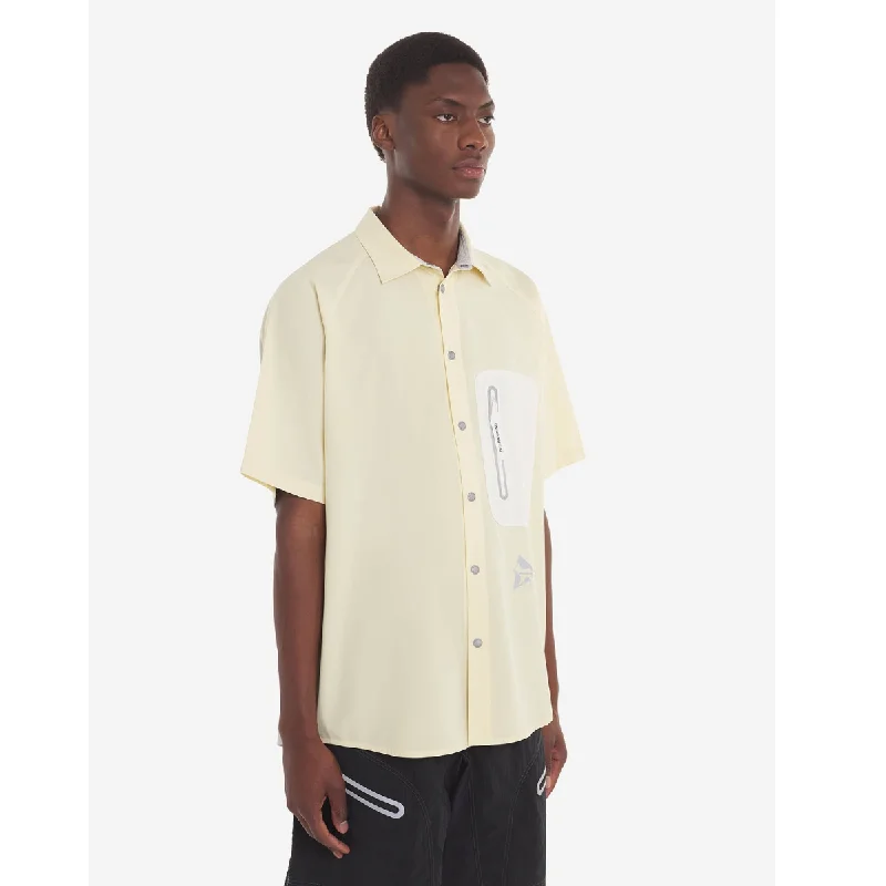 MK x And Wander Hiking Shirt White Yellow Color Block