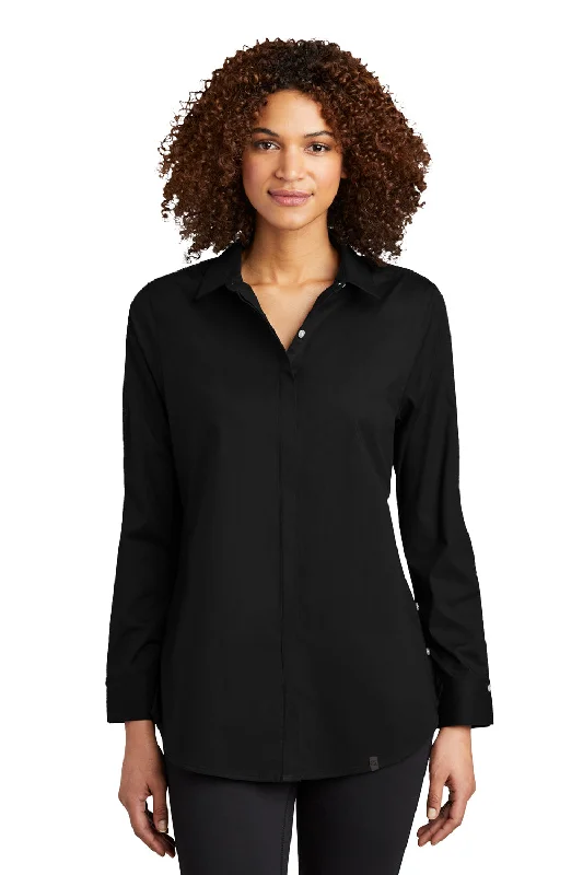 Ogio Womens Commuter Long Sleeve Button Down Shirt - Blacktop