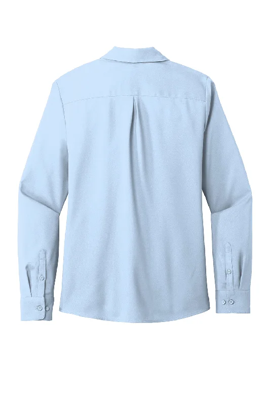 Port Authority Womens Performance Moisture Wicking Long Sleeve Button Down Shirt - Cloud Blue