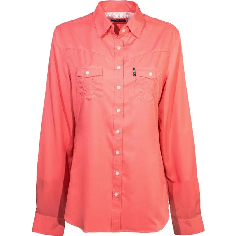 Hooey Ladies Sol Tea Rose Shirt